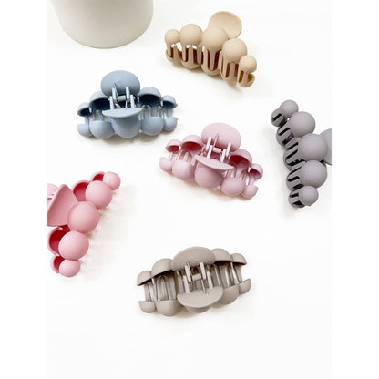 Soft Matt Bubble Pearl Hair Claw Clips