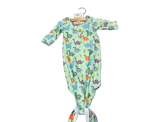 Dino Land Knotted Gown