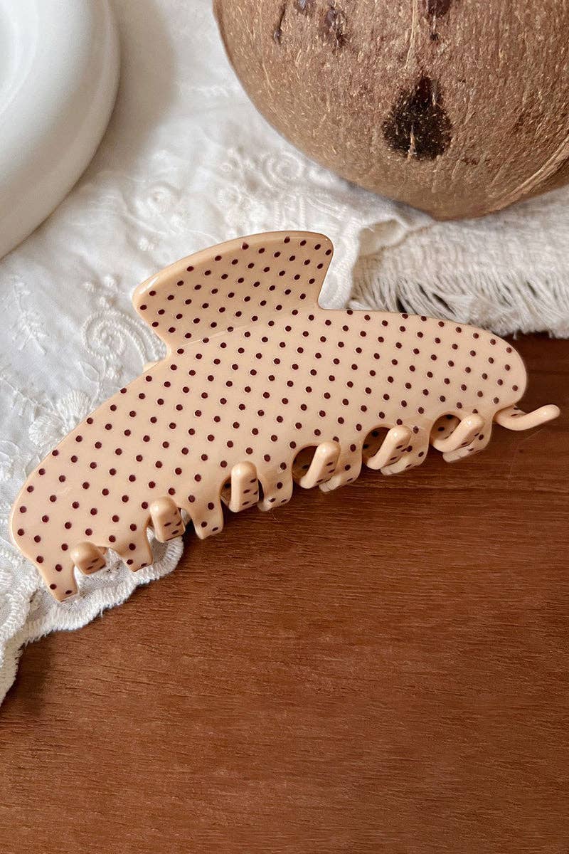 Soli Echo - Polka Dot Hair Claw Clip