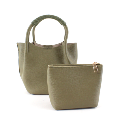 Pretty Persuasions - P22174 Small Tote Crossbody Bag w/Cosmetic Pouch