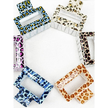 Leopard Print Medium Size Hair Clip Claw Clip