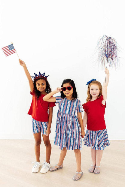 Mila & Rose - All-American Girl S/S Pocket Twirl Dress