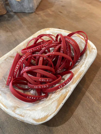 You Play I Pray -  Team Spirit Bracelets | Christian Gameday Gift | Sport Mom