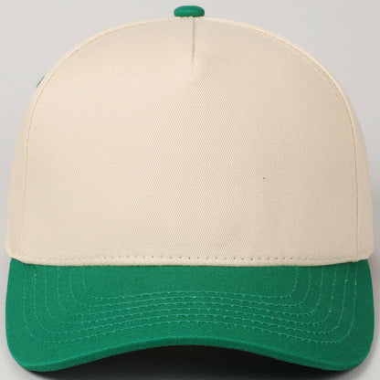 Fashion City - Plain Two-Tone Canvas Cotton Trucker Hat