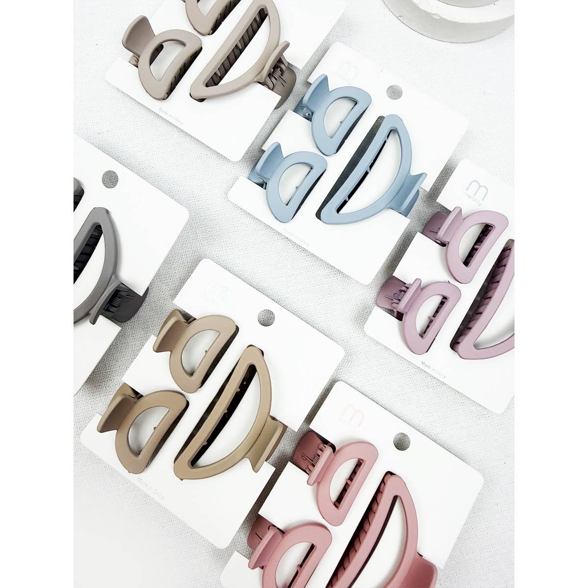 Love and Repeat - 3 pc Set Mini and Medium Half Moon Hair Claw