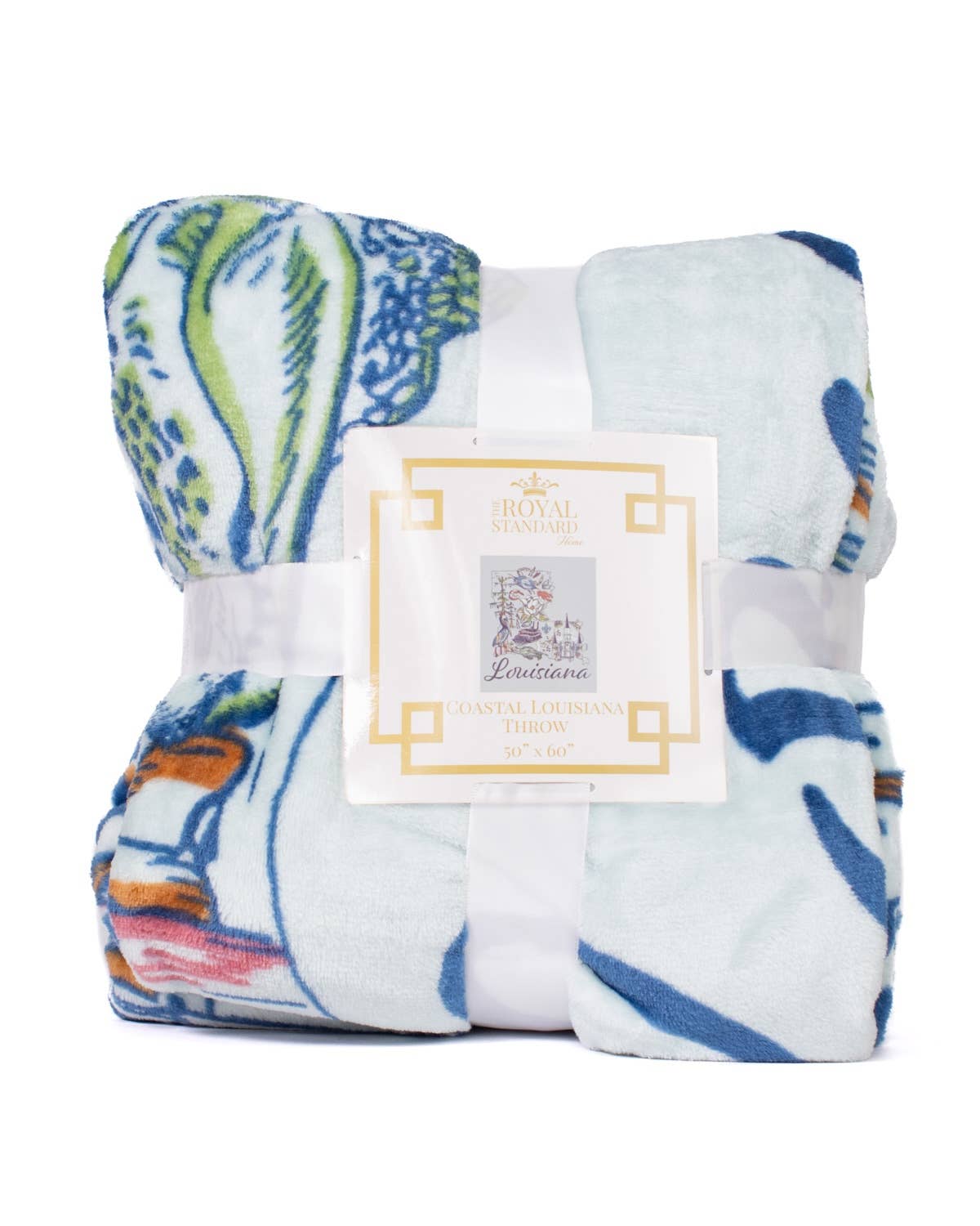 Coastal Louisiana Throw  Blue/Multi  50x60