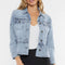 Peplum Denim Jacket