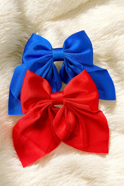 Kids Charm Online - 4.5" X 5.5" Beautiful Satin Coquette bows.  BW-CQ-2024-A