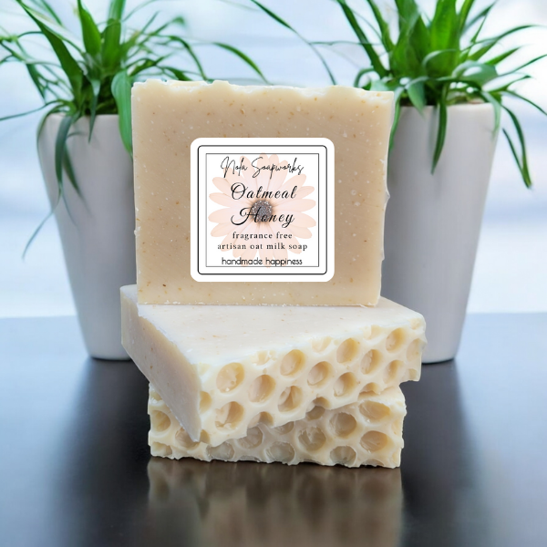 Essentially NOLA Soap Works - Oatmeal Honey Artisan Soap - Sensitive Skin - 5oz