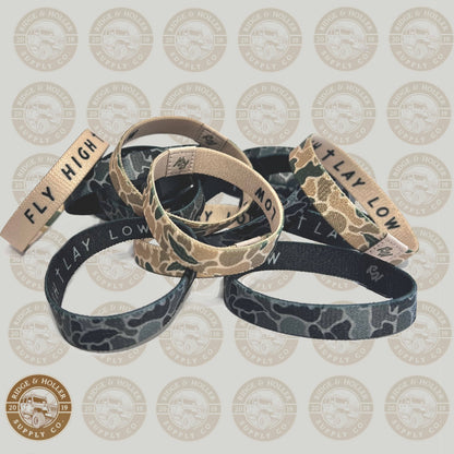 Ridge&Holler - Fly High Lay Low Camo Bracelet Black