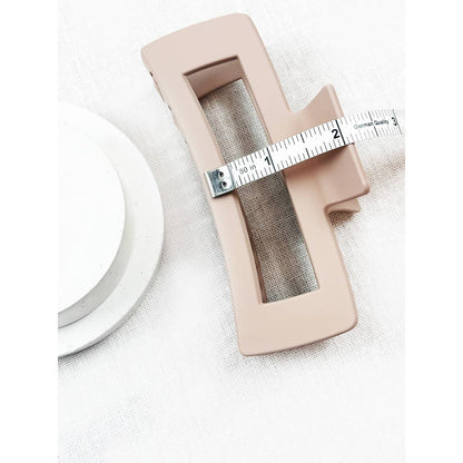 Love and Repeat - Matte Jumbo Cut Out Rectangle Hair Claw