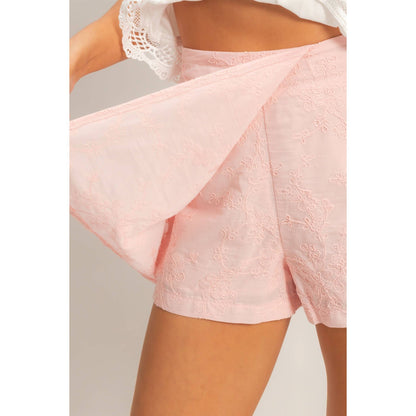 HYFVE - Floral Embroidered Wrap Skort