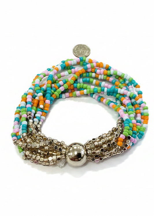 Jane Marie pastel and gold bracelet