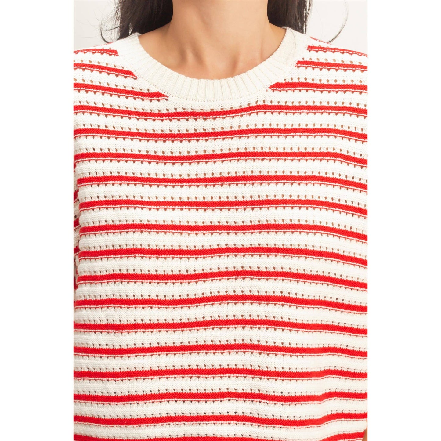HYFVE - Striped Sleeveless Crew Neck Top