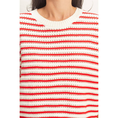 HYFVE - Striped Sleeveless Crew Neck Top