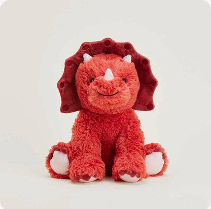 The Shimmer Shack Red Triceratops Warmies Jr.