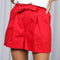 High-Rise Waist Tie Shorts