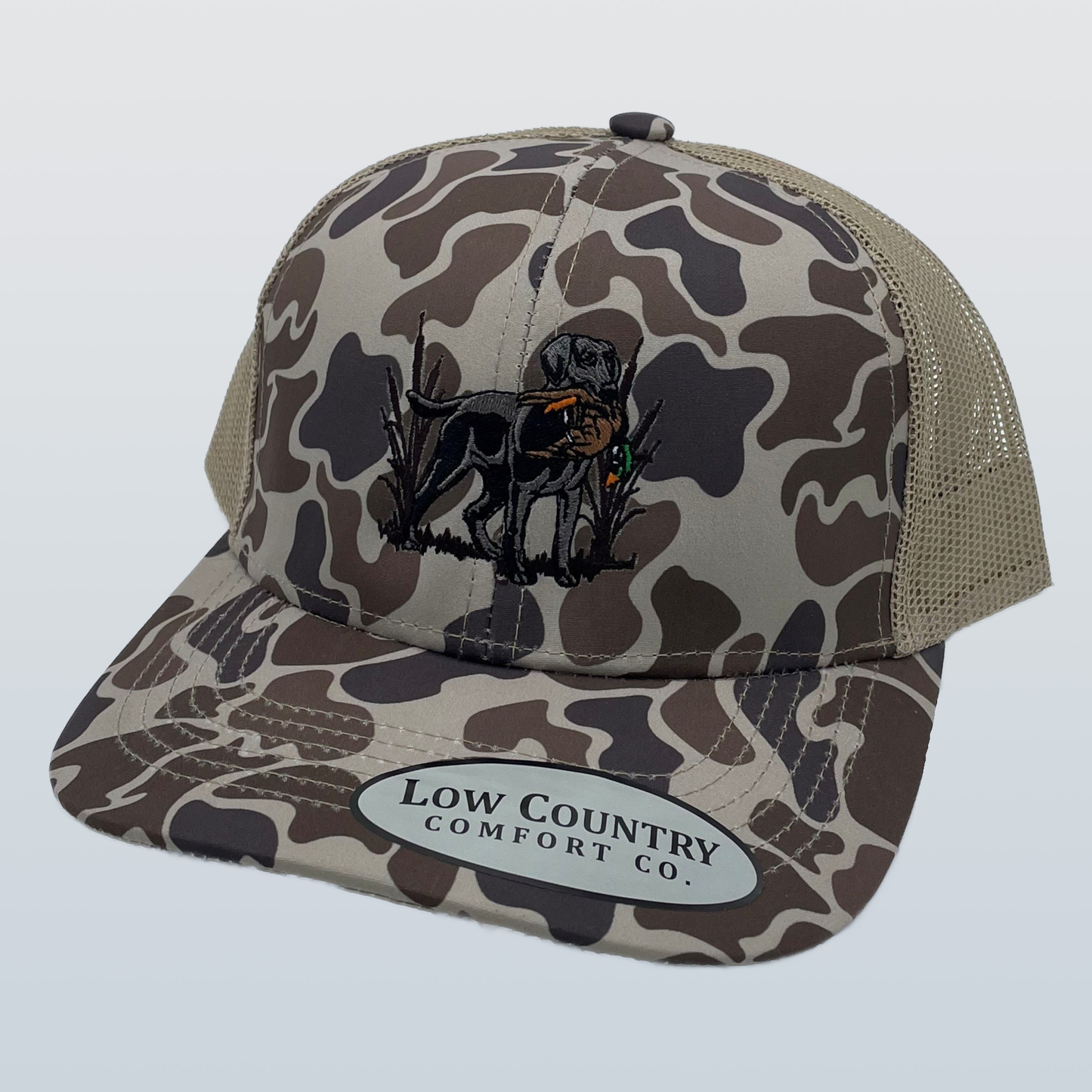 Riverbed Threads - Lab Duck Brownn Old School Camo/Khaki Hat