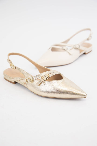 CCOCCI - CONTROL POINTED TOE SLINGBACK FLAT