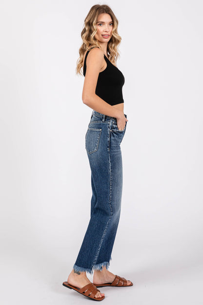 HIGH RISE COMFORT STRETCH VINTAGE WIDE LEG JEANS