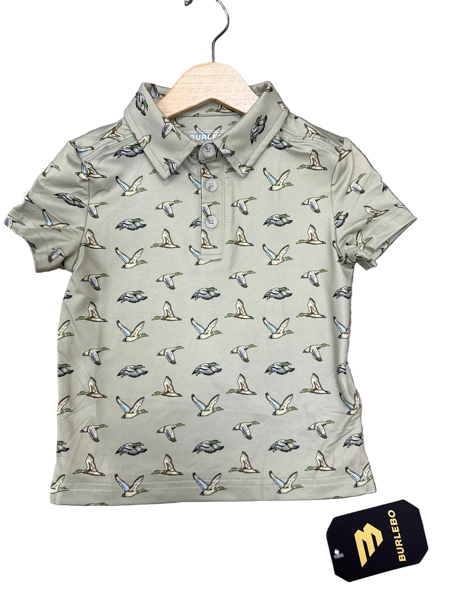 Burlebo Youth Polo - Flying Ducks in Green