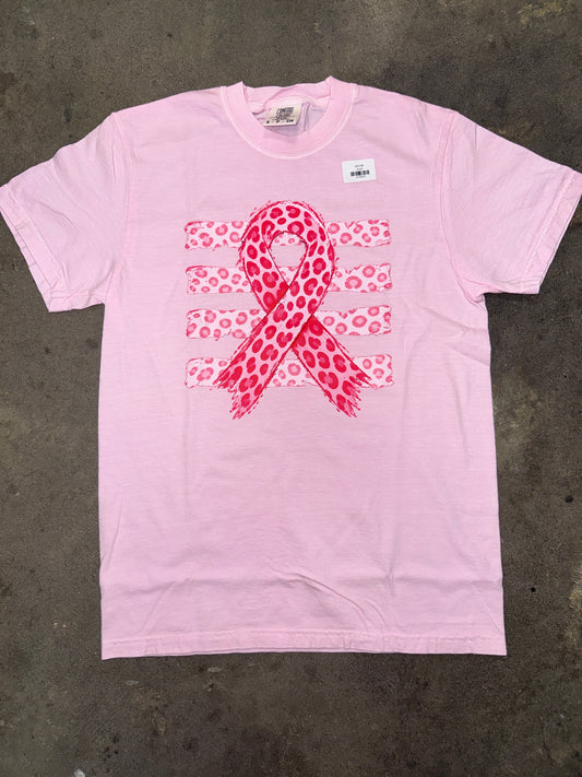 pink leopard breast cancer awareness ribbon