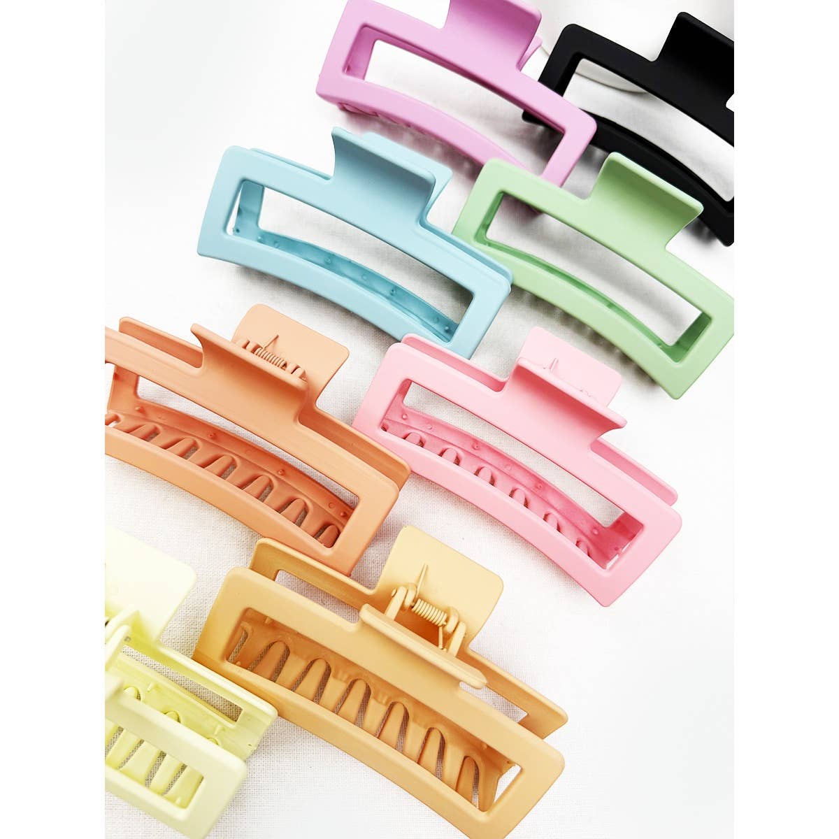 Extra Large Matte Rectangle Hair Claw