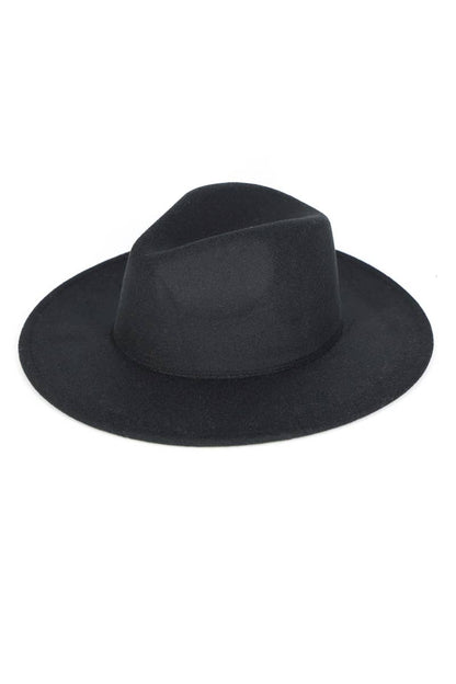 Anarchy Street - Solid Flat Brim Panama Hat