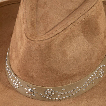 Anarchy Street - Silver Studded Concho Band Cowboy Hat