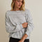 LONG SLEEVE UNBALANCED OFF SHOULDER TOP