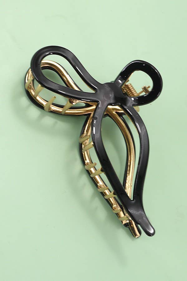 JOSSLYN by wall to wall - JUMBO CELLULOSE CASTING BOW HAIR CLAW CLIPS | 40H759