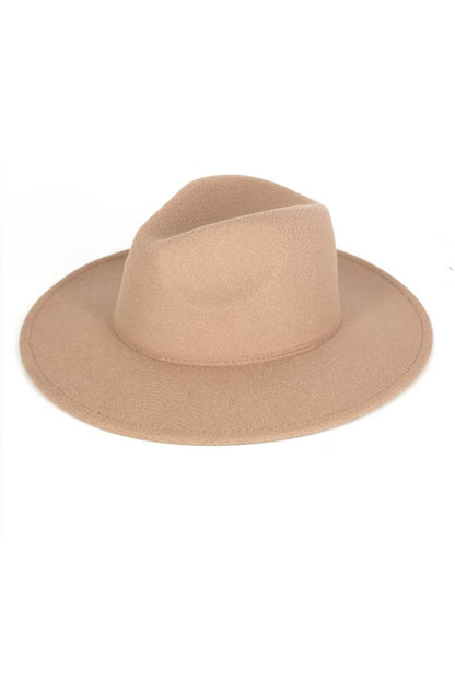 Anarchy Street - Solid Flat Brim Panama Hat