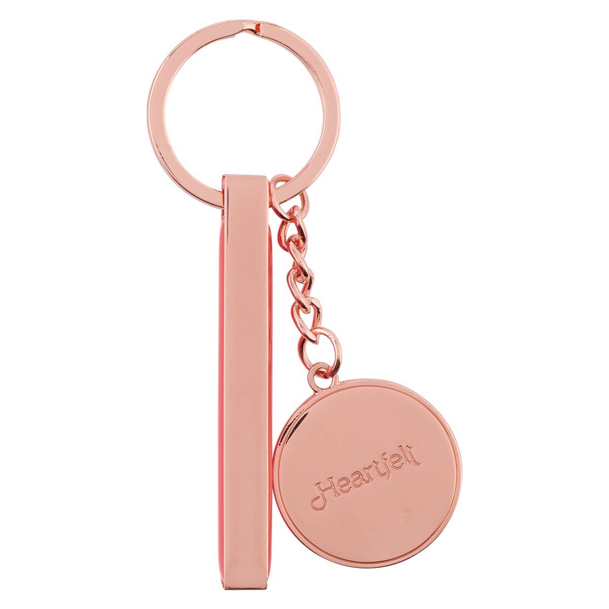 Keychain in Tin Coral Poppies Courage