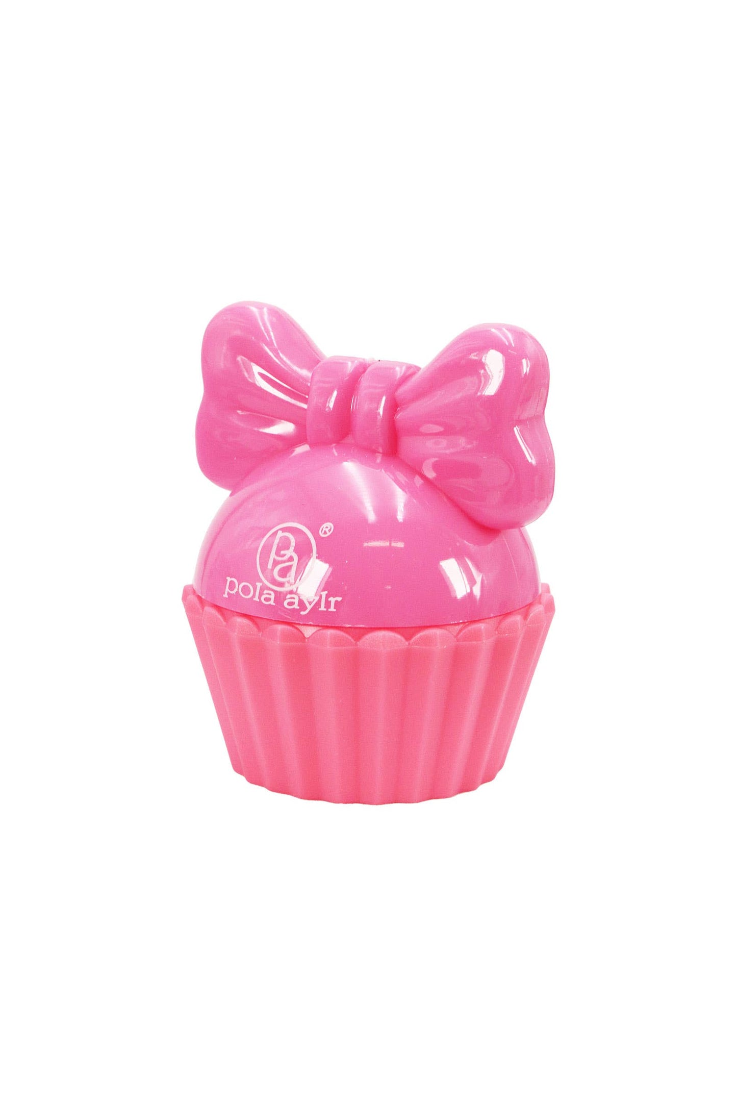 Cap Zone - Cupcake Ribbon Bow Round Lip Balm - 24 Pcs