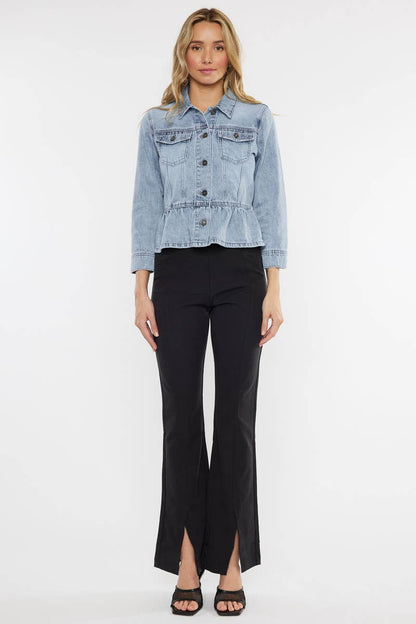 Peplum Denim Jacket