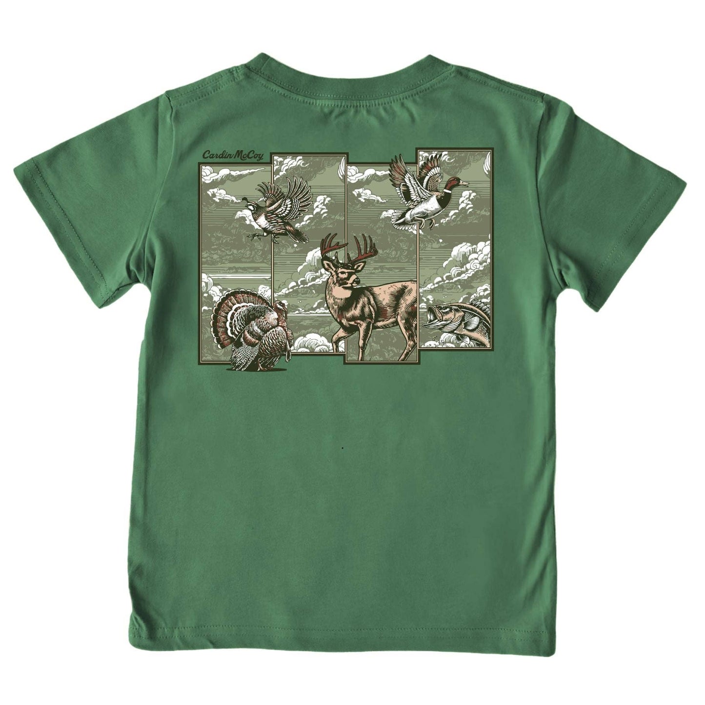 Cardin McCoy - Boys' Hunting Grid Short-Sleeve Tee
