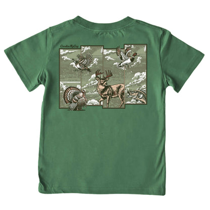 Cardin McCoy - Boys' Hunting Grid Short-Sleeve Tee