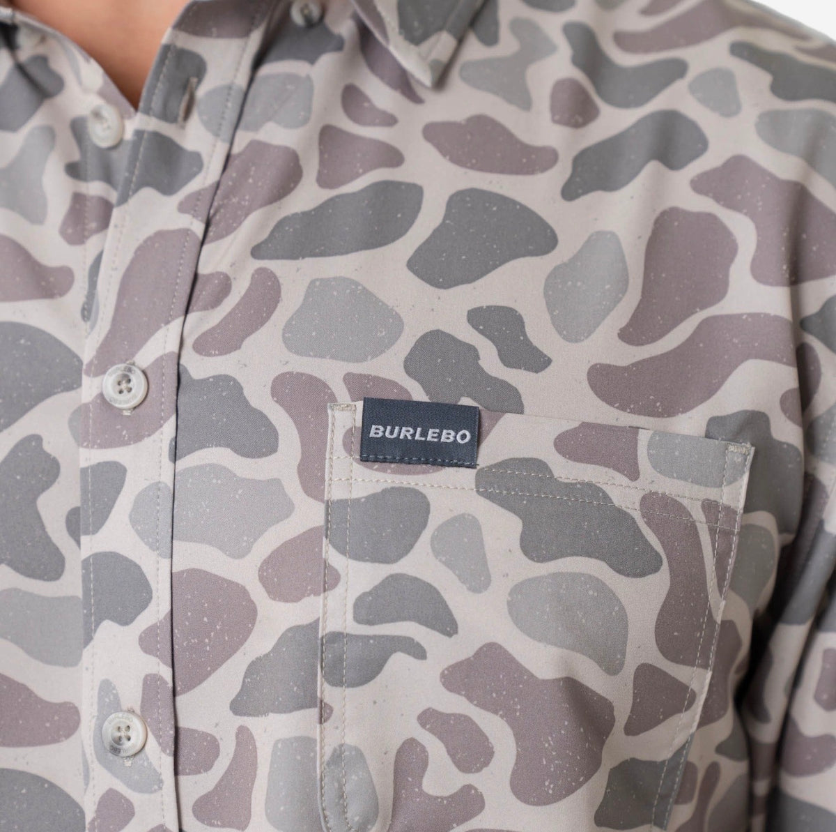 Performance button up classic deer camo