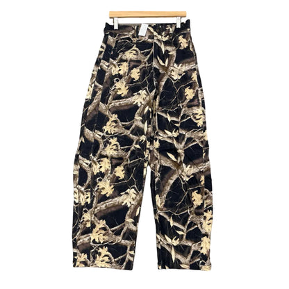 Black Tree Camo Wide Legged Jeans