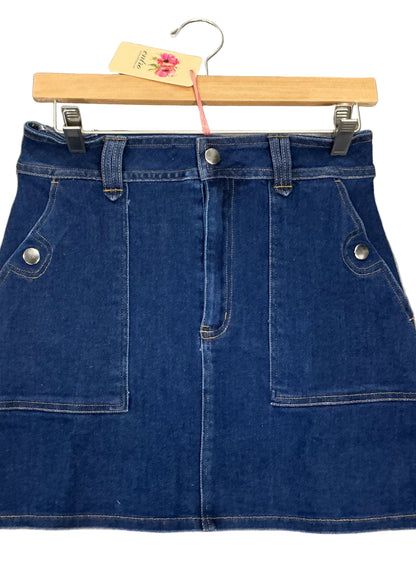 Dark denim skirt