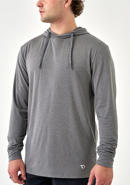 Performance hoodie dark heather grey