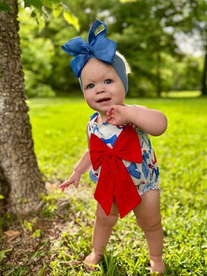 The Shimmer Shack Baby Girl Patriotic Bubble