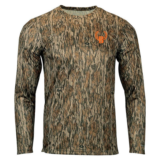 Mossy Oak Bottomland Buck Shot Apparel Buck Shot Mossy Oak Performance Shirt, {{Size}{{Sku}}