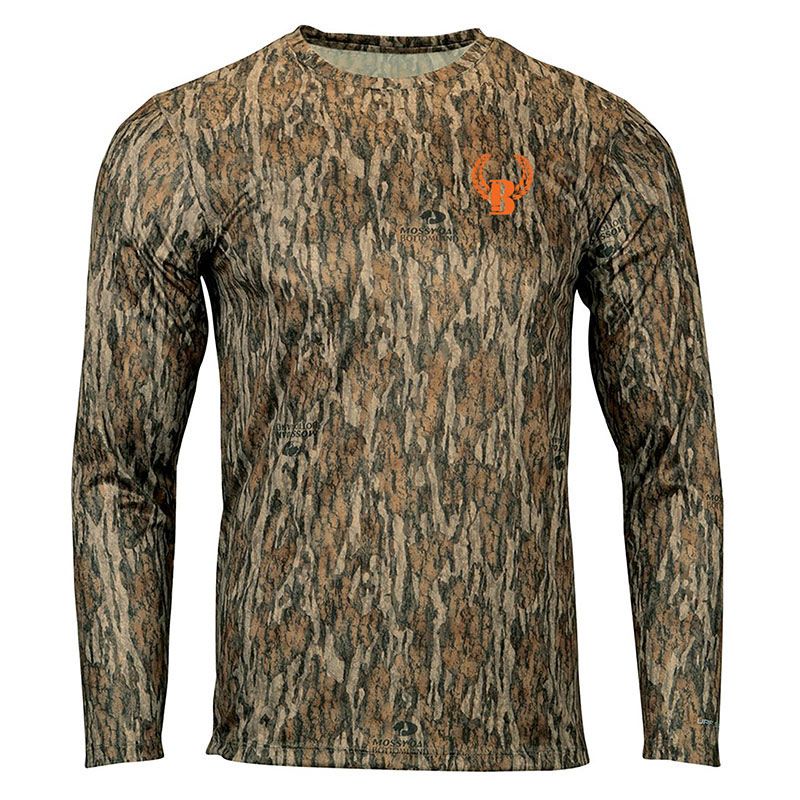 Mossy Oak Bottomland Buck Shot Apparel Buck Shot Mossy Oak Performance Shirt, {{Size}{{Sku}}