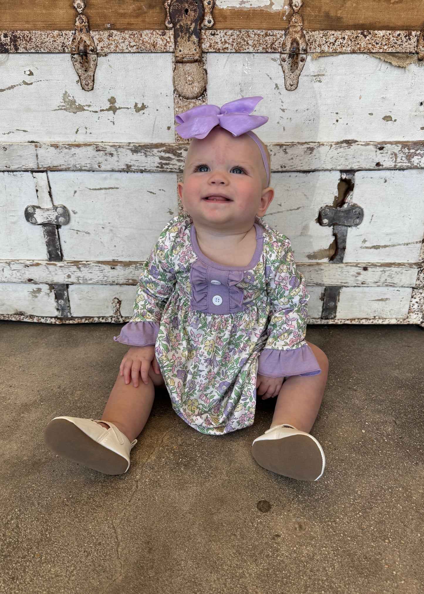 Purple Floral Dress