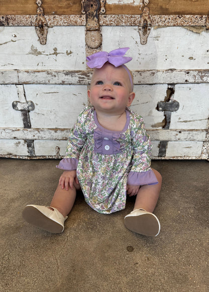 Purple Floral Dress