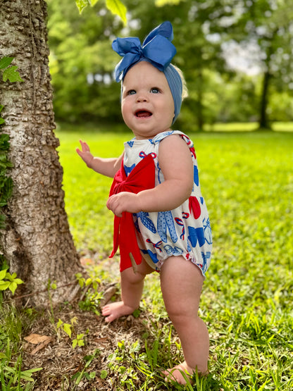 The Shimmer Shack Baby Girl Patriotic Bubble