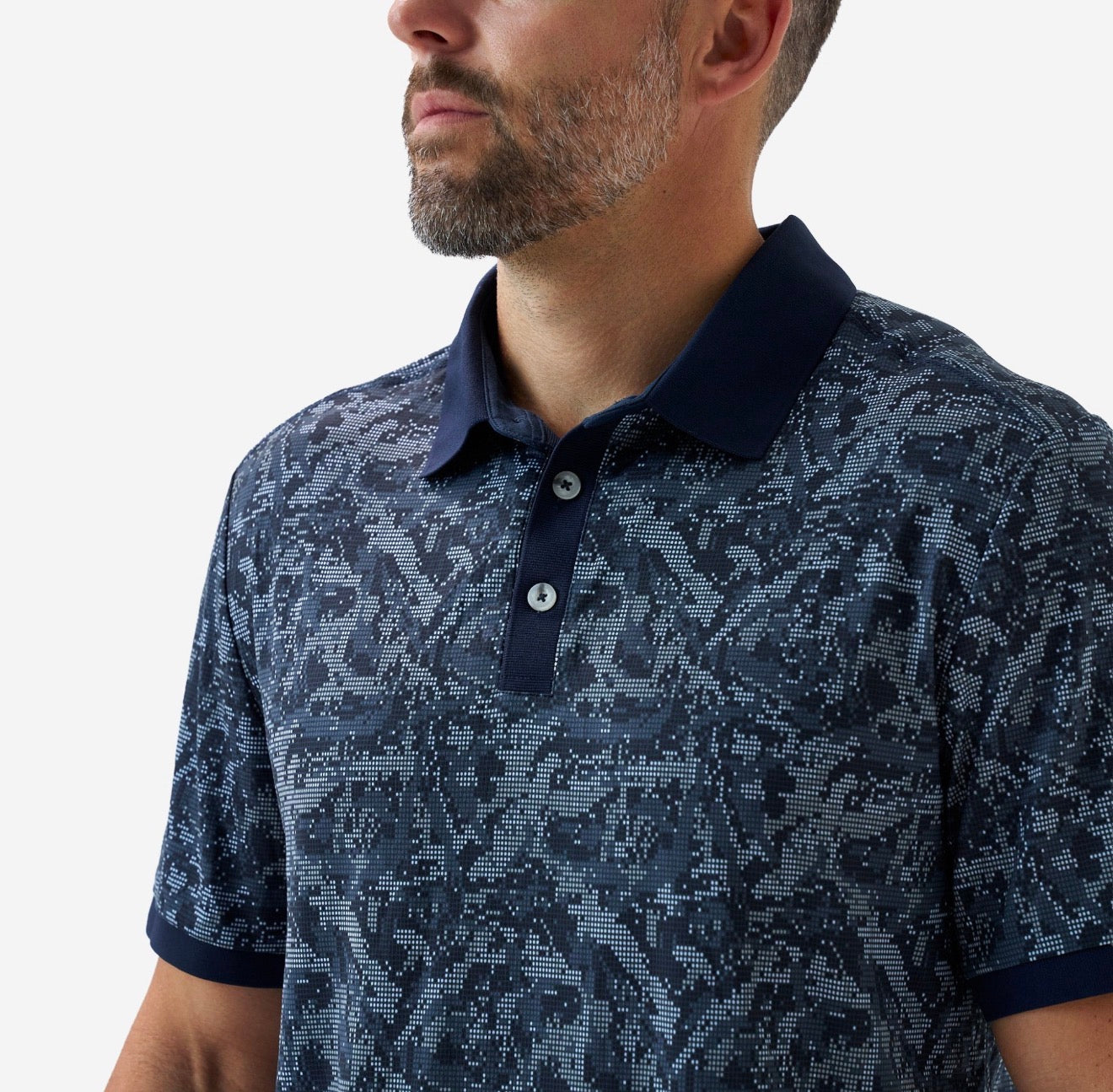 Performance Ringer polo digi camo navy