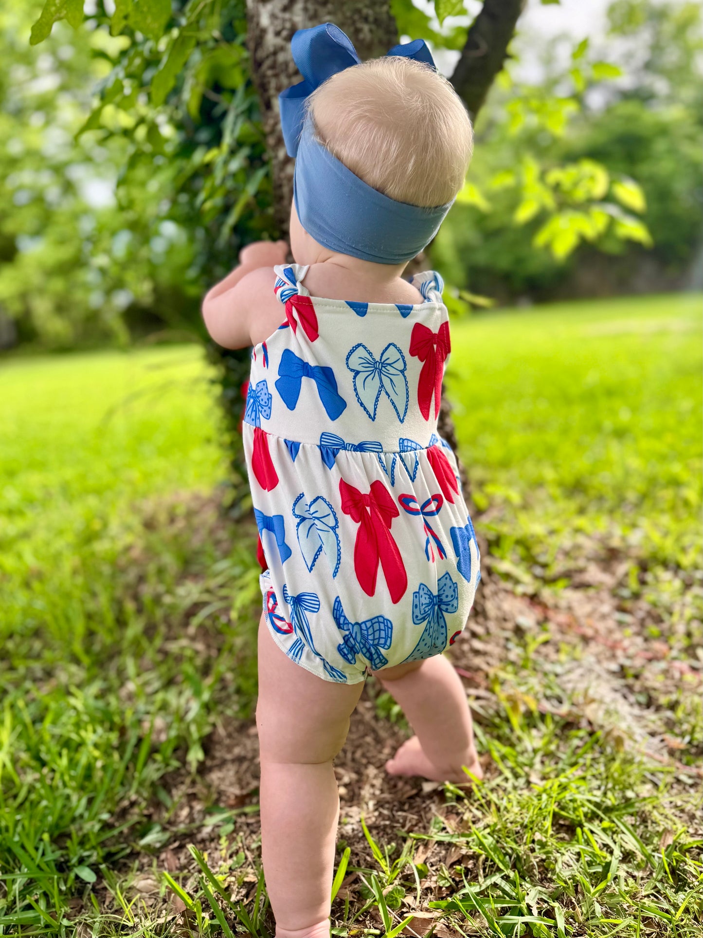 The Shimmer Shack Baby Girl Patriotic Bubble