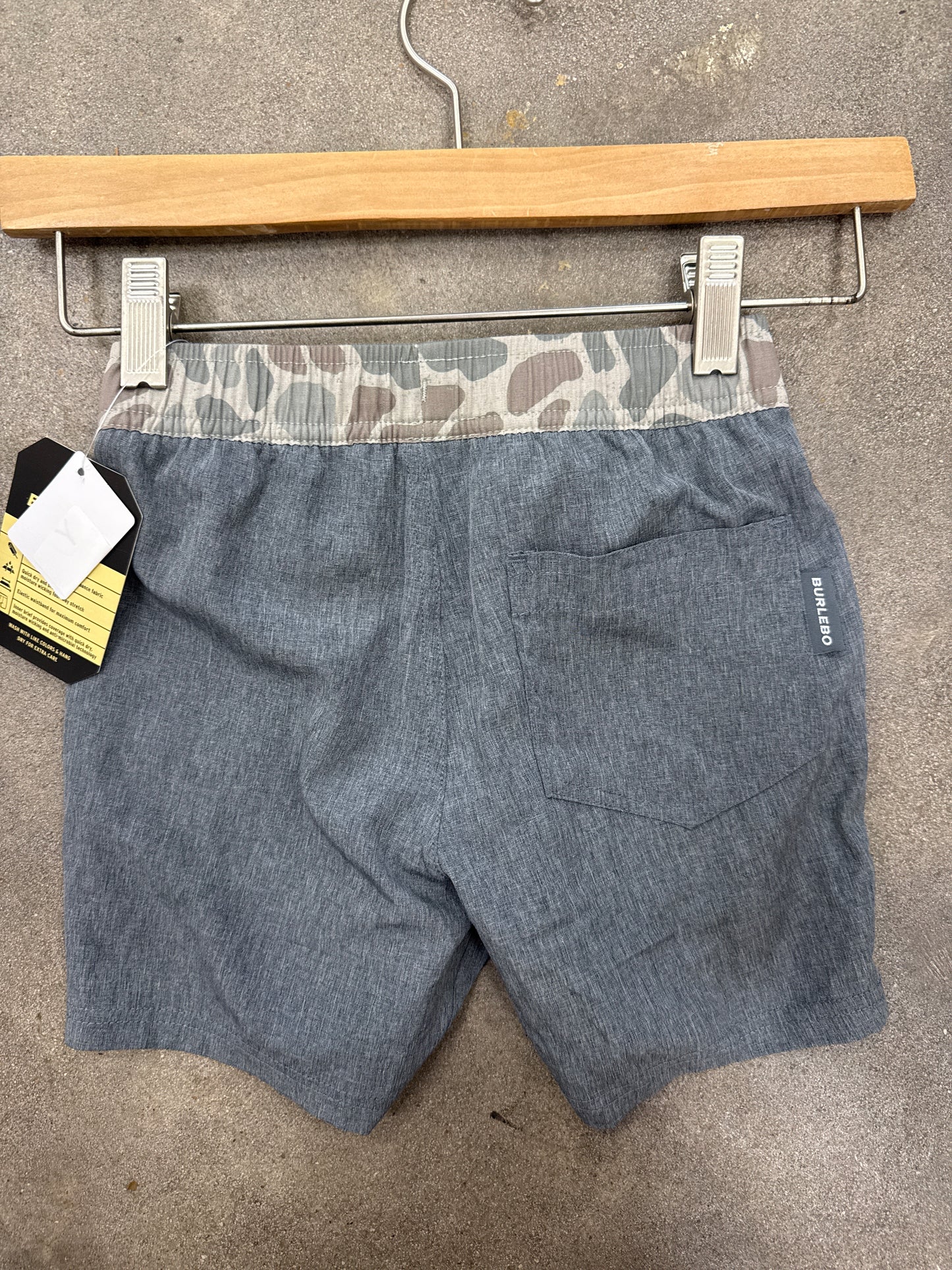 Burlebo Youth Grizzly Grey Athletic Short